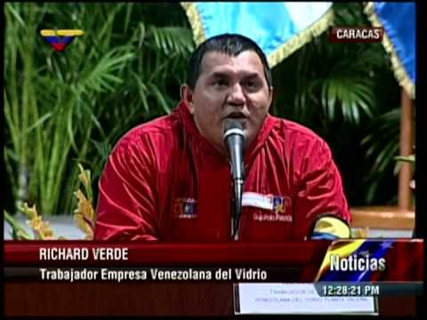 Cecilia Todd, Alberto Vollmer y trabajadores de Venezolana del Vidrio apoyan Misión Mercosur