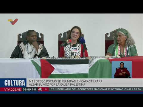 Realizarán Festival de Poesía en homenaje a Palestina del 4 al 6 de octubre