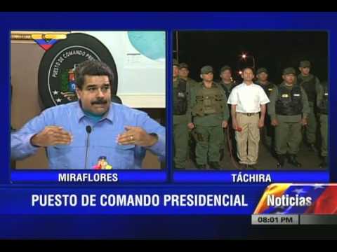 Presidente Maduro anuncia estado de excepción en frontera con Colombia por 60 días