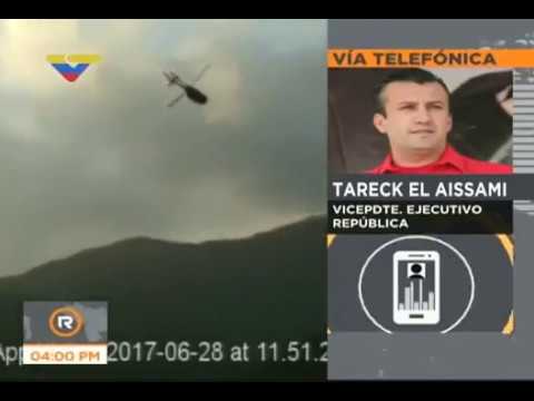 Tareck El Aissami: Hallado en Osma el helicóptero del Cicpc que atacó