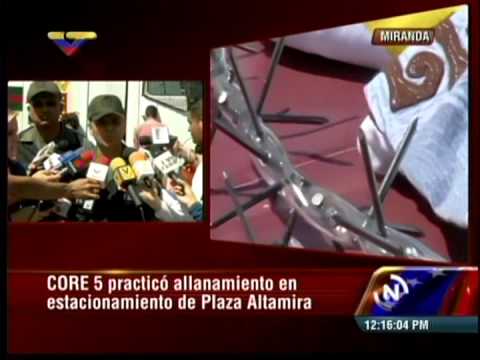 GNB detuvo a 11 personas y desarticuló centro logístico en estacionamiento Plaza Altamira