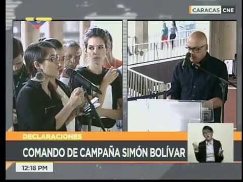 Rueda de prensa de Jorge Rodríguez desde el CNE: solicitará reunión con medios públicos y privados