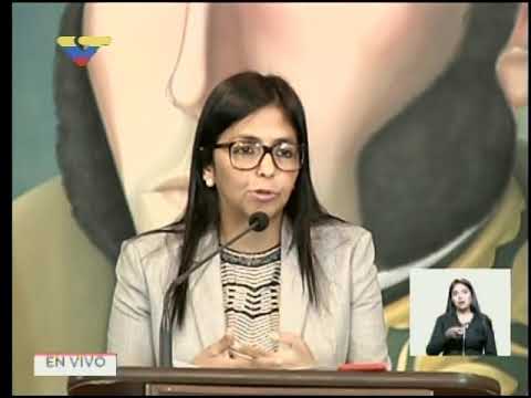 Delcy Rodríguez presentó normativa de la Comisión de la Verdad