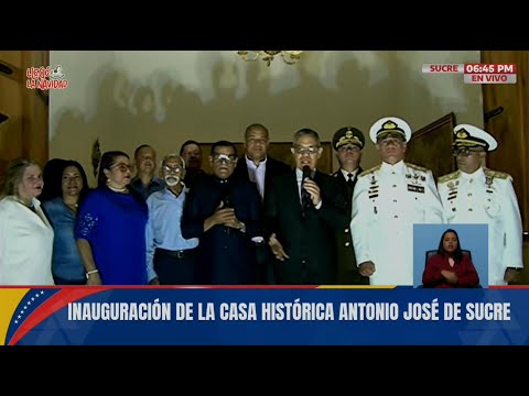 Inauguran Casa Histórica de Antonio José de Sucre en Cumaná