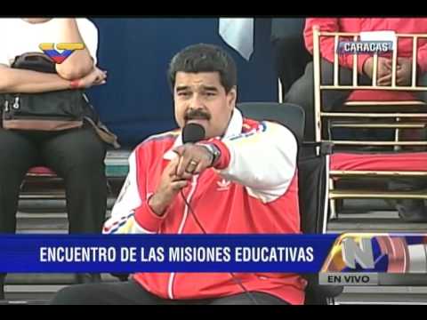 Acto del Presidente Maduro con Misiones Educativas en 23 de Enero