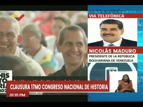Maduro en la clausura del Congreso Nacional de Historia, 23 de junio de 2024