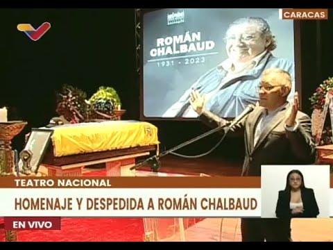 Homenaje a Román Chalbaud en el Teatro Nacional, 14 septiembre 2023