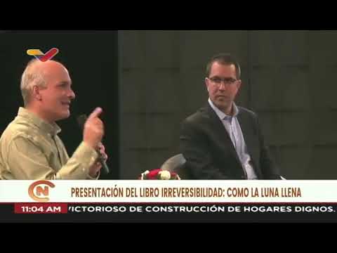 Jorge Arreaza presenta libro &quot;Irreversibilidad: Como la Luna llena&quot; sobre último mensaje de Chávez