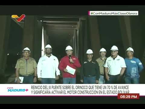 Maduro reanuda obras del Tercer Puente sobre el Orinoco y explica qué pasó con Odebrecht