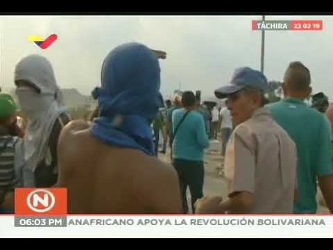 Reporte de VTV sobre disturbios en puente Simón Bolívar, 23 febrero 2019