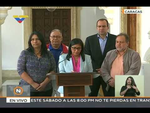 Delcy Rodríguez, presidenta de Comisión de la Verdad, anuncia que 80 presos recibirán beneficios