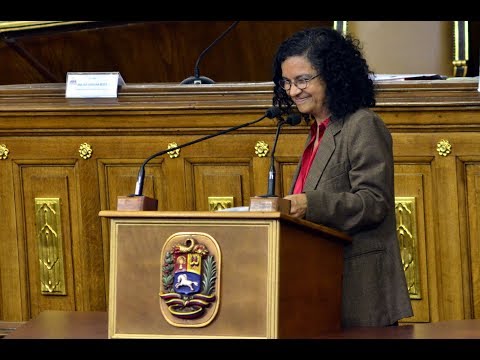 MInistra de Cultura, discurso ante la ANC por la Constituyente de la Identidad Cultural