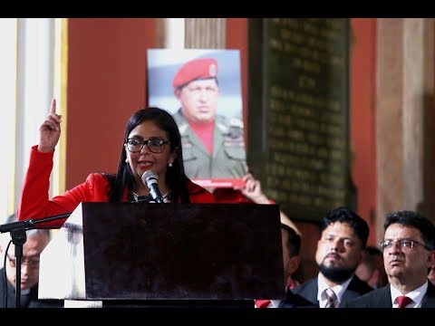 Discurso de Delcy Rodríguez como presidenta de la Asamblea Nacional Constituyente