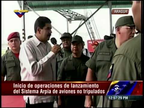 Presidente Maduro dirige pruebas del avión no tripulado ARPÍA fabricado en Venezuela
