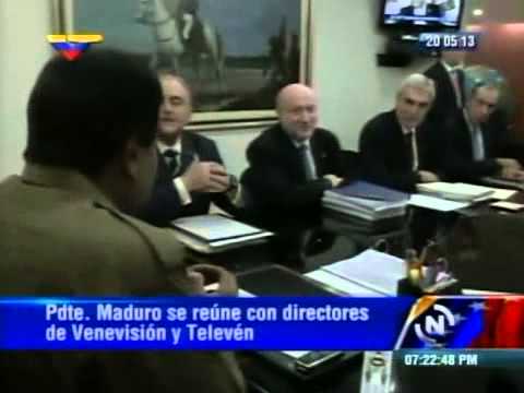 Presidente Maduro se reúne con Gustavo Cisneros y directivos de Venevisión