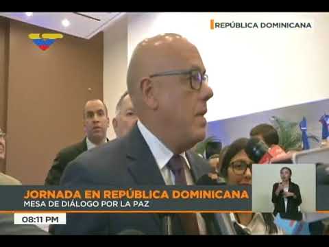 Declaraciones de Jorge Rodríguez en diálogo gobierno-oposición, 11 enero 2018