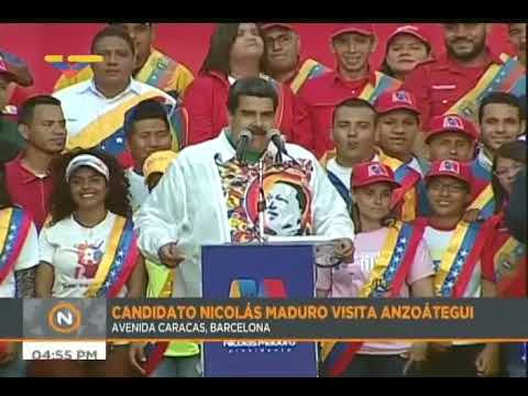 Discursos de Nicolás Maduro y Diosdado Cabello en Anzoátegui, 28 abril 2018