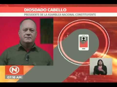 Diosdado Cabello, nuevas declaraciones 7:30 am ante GOLPE DE ESTADO en Venezuela