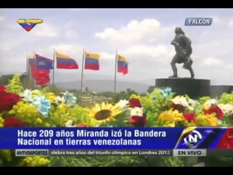 Despliegue de la bandera de Venezuela de 1.200 metros en La Vela de Coro