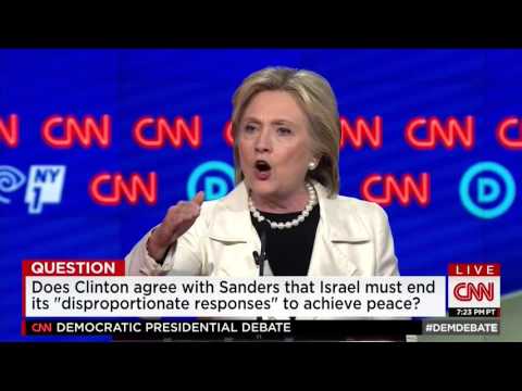 Hillary Clinton and Bernie Sanders have extended debate exchange over differences on Israel