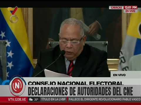 CNE convoca a elecciones parlamentarias y de gobernadores para el 27 de abril