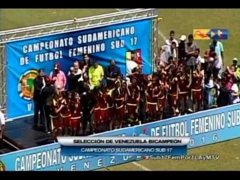 Venezolanas reciben la Copa del Suramericano Sub17 2016 - ¡Las Superpoderosas Vintotinto!
