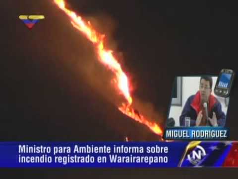 Ministro del Ambiente: Incendio en Waraira Repano (El Ávila) fue provocado