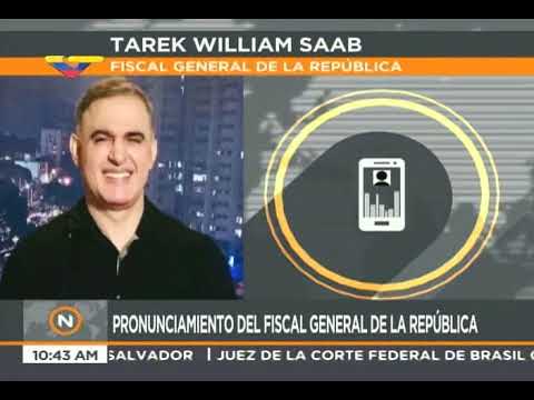 Fiscal General Tarek William Saab sobre red de narcotráfico desmantelada en Anzoátegui