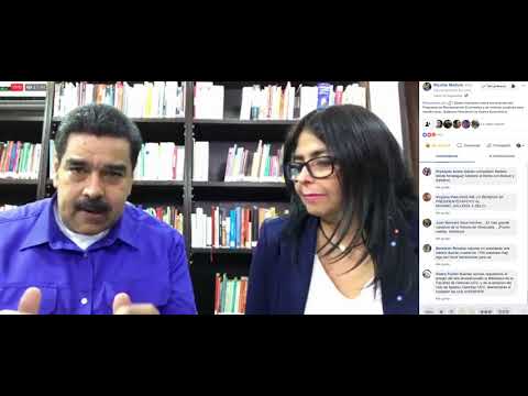 Maduro y Delcy Rodríguez anuncian en Facebook Live bono escolar de BsS 200 y calendario de pagos