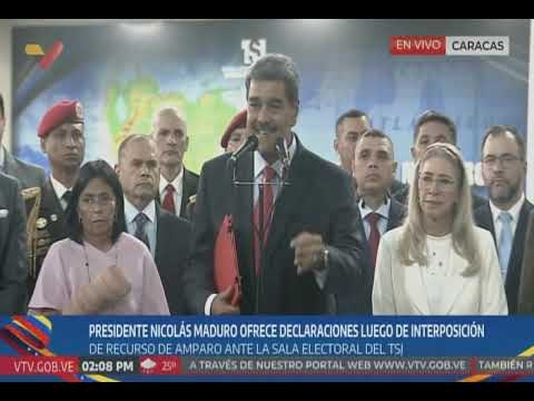 Maduro presenta ante Sala Electoral del TSJ un recurso de amparo por elecciones presidenciales