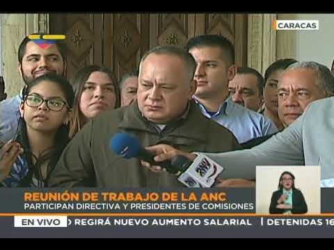 Diosdado Cabello se reunió este 21 junio 2018 con jefes de 22 comisiones de la ANC