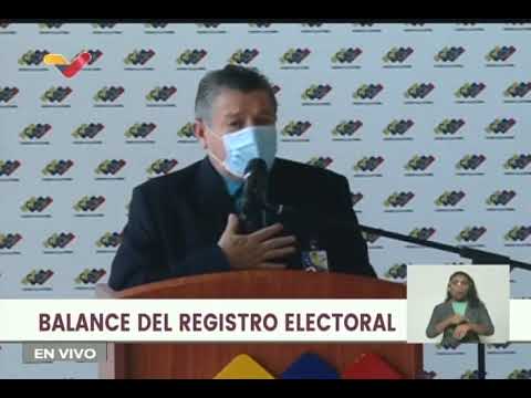 Rueda de prensa del CNE tras finalizar lapso del Registro Electoral, 16 julio 2021