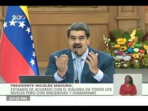 Presidente Maduro coloca 3 condiciones para mesa de diálogo internacional de México y Noruega