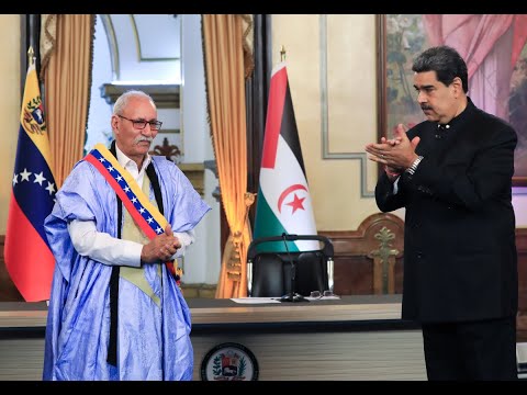 Maduro se reúne con el Presidente de la República Arabe Saharaui, Brahim Gali