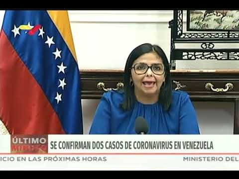 Reporte coronavirus Venezuela, 13/03/2020: Delcy Rodríguez confirma primeros 2 casos