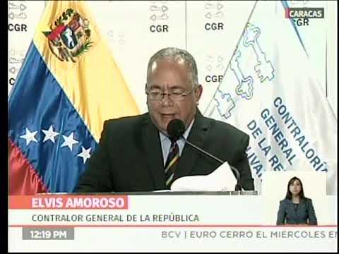 Contralor Elvis Amoroso anuncia sanciones a directivos nombrados por Guaidó en Pdvsa y Citgo