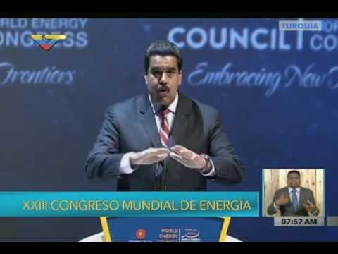 Presidente Nicolás Maduro, intervención en el Congreso Mundial de Energía en Turquía