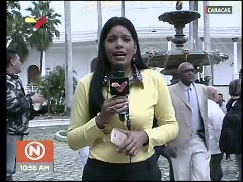 Diputados de Guaidó entran al Palacio Federal Legislativo mientras periodista VTV transmite en vivo
