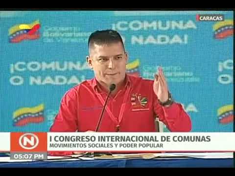 Nicolás Maduro en la clausura del I Congreso Internacional de Comunas