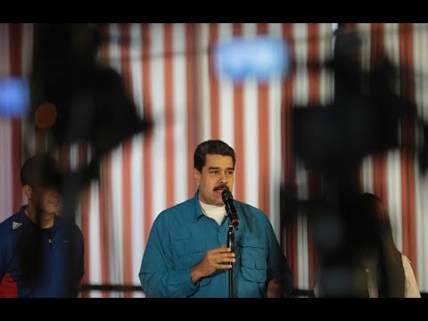 Rueda de prensa de Nicolás Maduro el 3 febrero 2018 antes de acto con Tupamaros