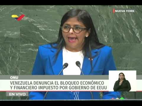 ¡Espectacular discurso en la ONU de Delcy Rodríguez, vicepresidenta de Venezuela!
