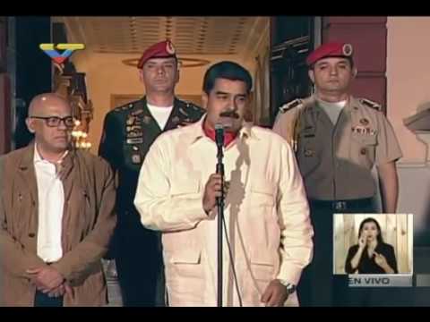 Maduro declara en Miraflores tras reunión con Thomas Shannon y enviado del Papa