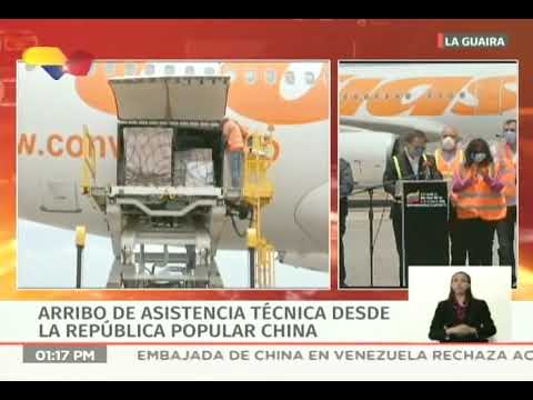 Llegan 4.015 kits de diagnóstico de coronavirus a Venezuela enviadas por China