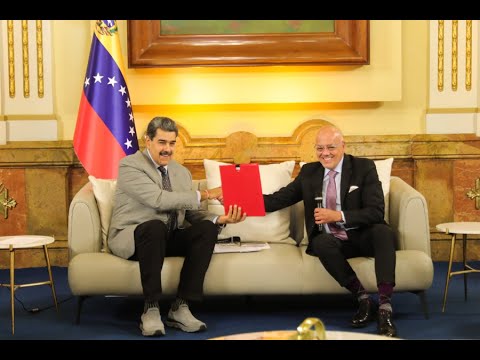 Maduro se reúne con Comisión de Diálogo de Barbados, anuncian levantamiento de sanciones a Pdvsa