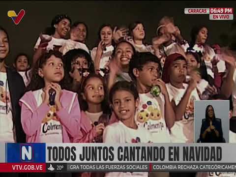 &quot;Todos juntos cantando en navidad&quot; en Los Próceres