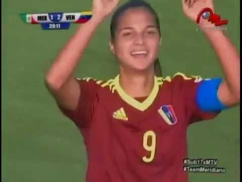 Los 2 goles de Deyna Castellanos en el partido Venezuela-Mexico Mundial Sub17 Jordania