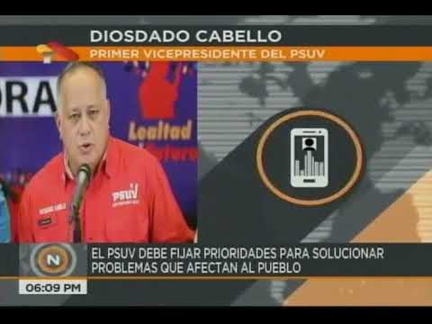 Diosdado Cabello: Funcionarios comparecerán ante Dirección Nacional del PSUV para dar cuentas