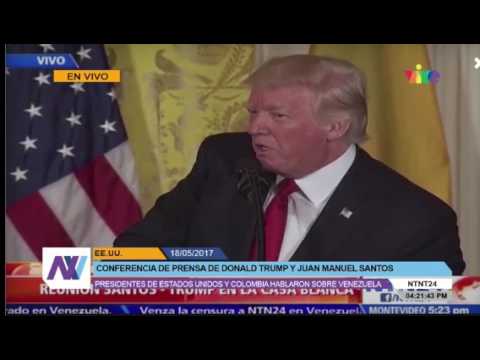 Palabras de Donald Trump sobre Venezuela tras reunión con Juan Manuel Santos