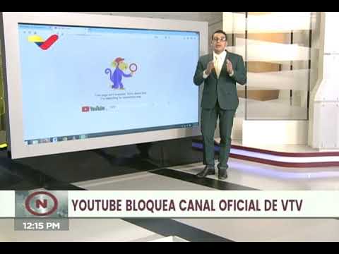 Venezolana de Televisión (VTV) denuncia que Youtube canceló sus tres cuentas con MILES de videos