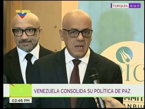 Jorge Rodríguez desde Estambul: Venezuela ratificó su solidaridad con Palestina